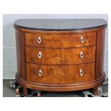 Thomasville Bogart 3 Drawer Chest W/ Marble Top