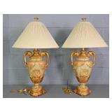 2x The Bid Ornate Resin Lamp