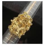 Modernism Artisan Ring Sz 7 Adjustable