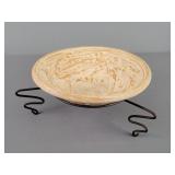 11"  Bowl On Metal Stand