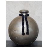 Large Round Metal Vessel