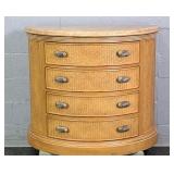 Lexington Wicker Rattan Marble Top 4 Drawer Chest
