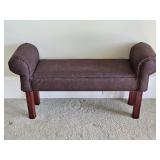 Roll Arm Upholstered Bench