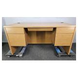 Hon Office Desk W/five Drawer Locking File