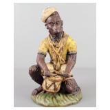 Vintage Dressed Monkey Playing Drums