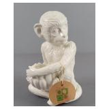 The Lime And The Coconut Ceramic Monkey Figure