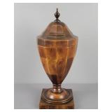 22" Wooden Urn On Stand