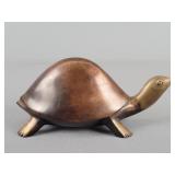 Wood & Brass Turtle Figurine Made In India