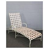 Brown Jordan Heavy Metal Frame Webbed Patio Chaise