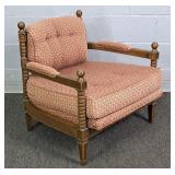 Low Back Upholstered Accent Chair