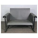 Painted Metal Porch Glider