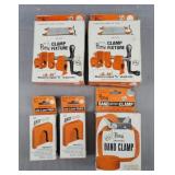 5x The Bid Pony Pipe Clamp Fixtures & Band Clamps