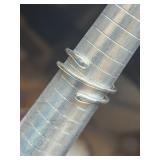 Sterling Silver Modern Expandable Ti G Sz 8.5