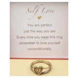 Heart Puzzle Ring Sz 8.5