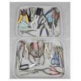 2x The Bid Tray Contents Of Pliers & Cutters