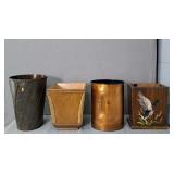 4x The Bid Decorative Waste Baskets