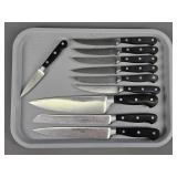 10pc Wusthof Dreizak Solingen Germany Knives