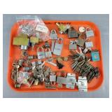 Assorted Vintage Padlocks And Keys