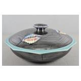 Large Pottery Casserole Bowl With Lid