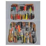 2x The Bid Tray Contents Of Screwdriver