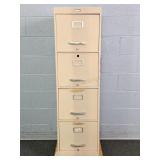 Vintage Sears 4 Drawer Metal File Cabinet-no Lock