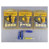 4pc Lot Quick Grip Accessory Kit & Clamp
