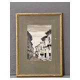 Signed Gumesindo Garcia Vista De Calle Repro