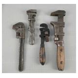 4x The Bid Vintage Monkey/pipe Wrenches