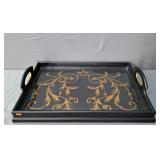 Painted Decorative Wood Tray
