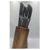 Knife Wood Block With Assorted Knives Chicago