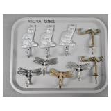 9x The Bid Assorted Metal Coat Hooks