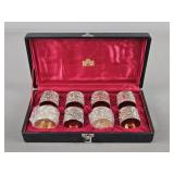 8 Pc Set Silver Plate Napkin Rings