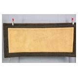 5.5' Long Plush Pile Synthetic Wool Runner Rug