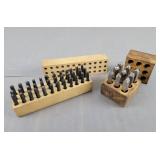 2 Pc Lot  Stamping Set - Alphabet & Number