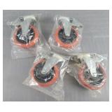 4pc Lot 5' Casters New In Packaging