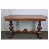 Beautiful Vintage Mahogany Pedestal Hall Table