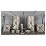 8pc Metal Vanity Bathroom Accessories