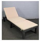 Synthetic Wicker Patio Chaise Lounge