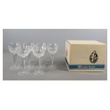 6x The Bid Waterford Crystal Red Wine Stemware