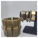 Vintage Bracelets Lot One 4.5in Wide Elastic