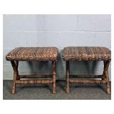 2x The Bid Outlook Intl Natural Seagrass Stools