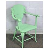 Painted Decorative Wood Accent Chair