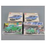 4x The Bid Model Replica Ford Car/truck Kits