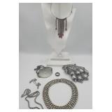 Assorted Jewelry And Massive Paw Casting