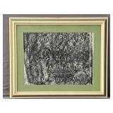 Hp Lovecraft Tombstone Charcoal Rubbing