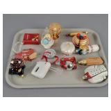 14x The Bid Culinary Themed Holiday Ornaments