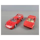 2x The Bid Ferrari Diecast Cars