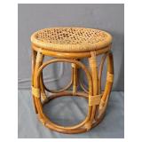 Small Rattan Accent Stool