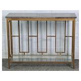 Marble Top Modern Metal Hall Table