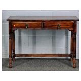Small Vintage Mahogany 2 Drawer Desk